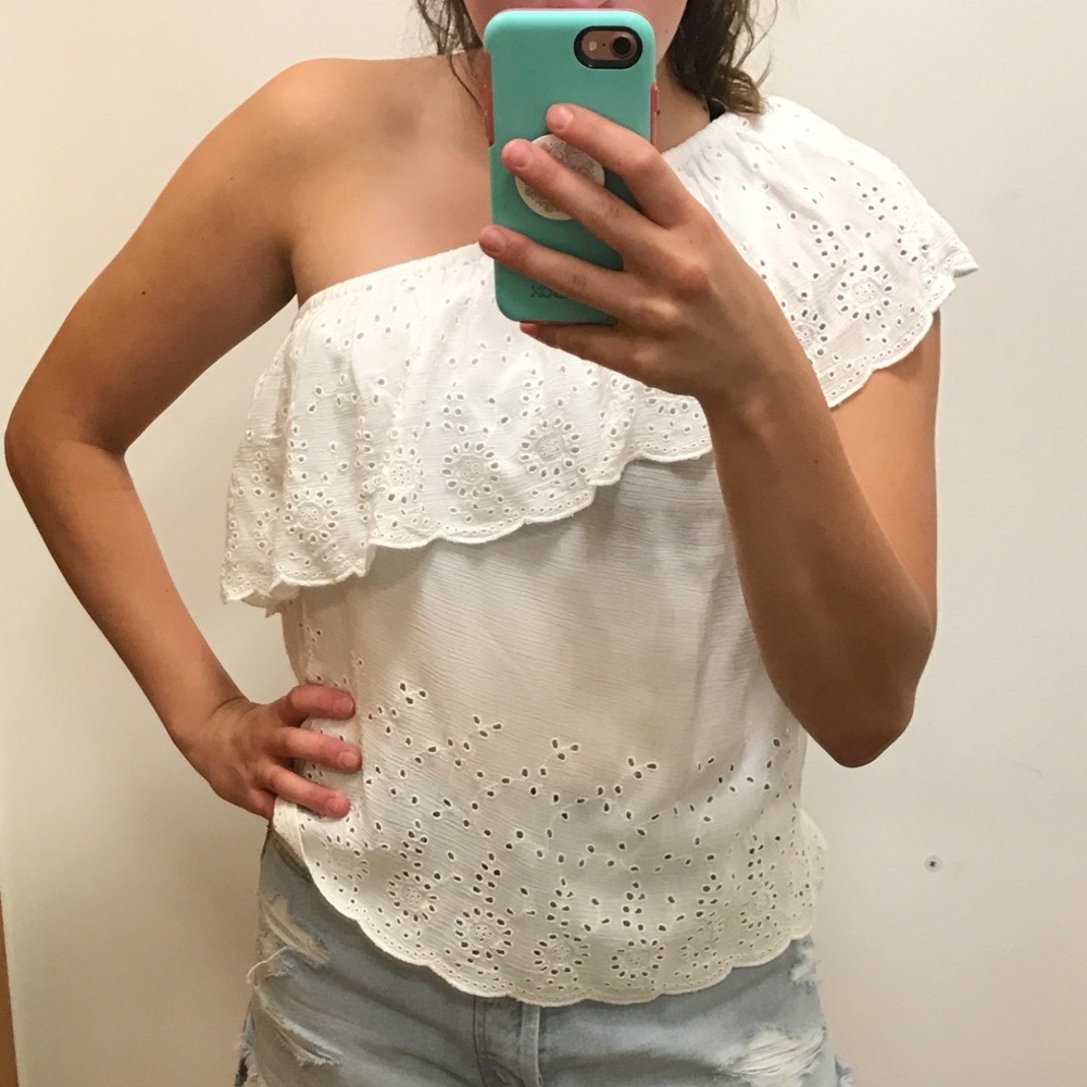American Eagle one shoulder top NWT